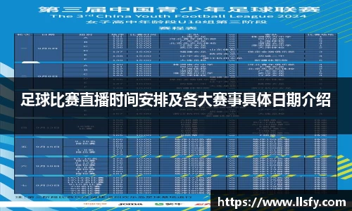 足球比赛直播时间安排及各大赛事具体日期介绍